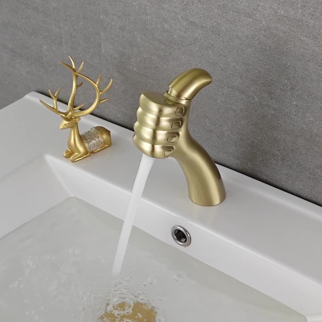 Foreign Trade Antique Creative Basin Faucet Bathroom Bathroom Cabinet Hot and Cold Splash-Proof Faucet Hotel B&B Wholesale