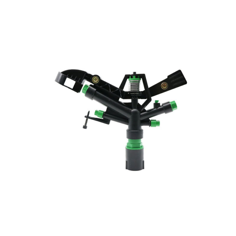 Aspersor de brazo basculante de riego agrícola de una pulgada Equipo de rociadores de césped de jardín de riego giratorio automático de 360 grados