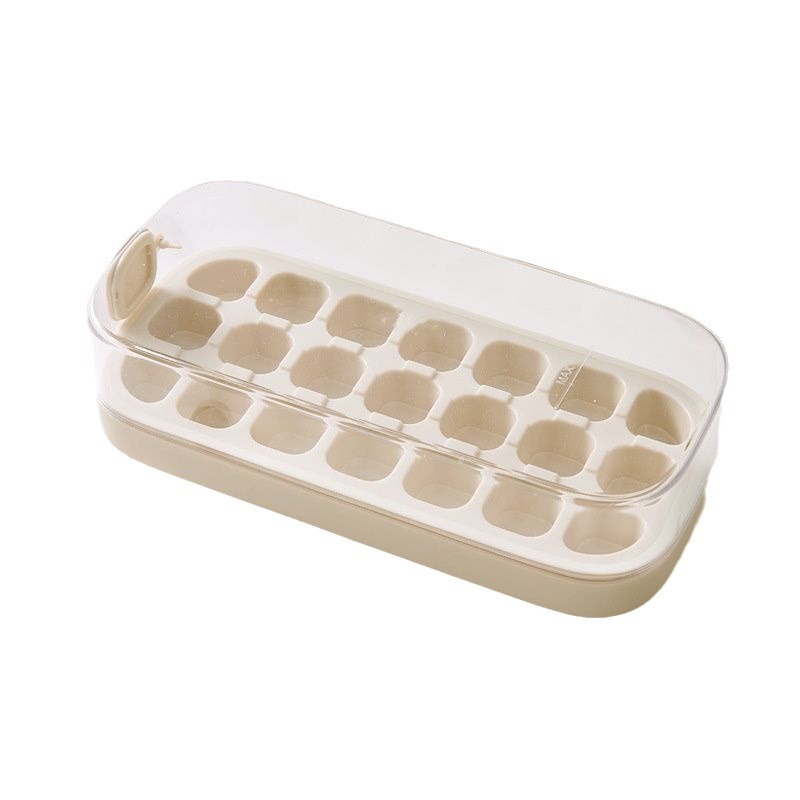 Molde de silicona para hielo de grado alimenticio con tapa, resistente y reutilizable, ideal para uso doméstico