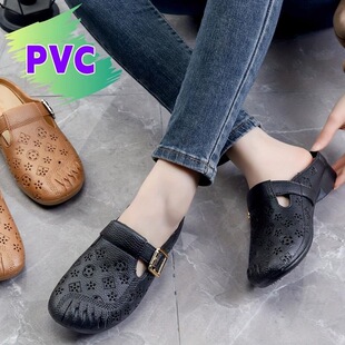 T 32791 Semi-Wrap Slip-On Sandals �����Ь ���R�d�羳�W����
