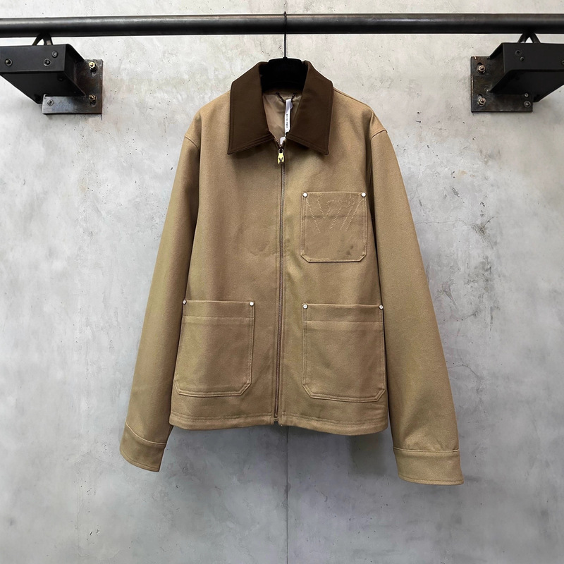 Correct Version Nanyou L Family 25S Early Autumn Style Chest Letter Rhinestone Workwear Waist Jacket Coat for Men and Women Correct Version Nanyou L Family 25S Early Autumn Style Chest Letter Rhinestone Workwear Waist Jacket Coat for Men and Women