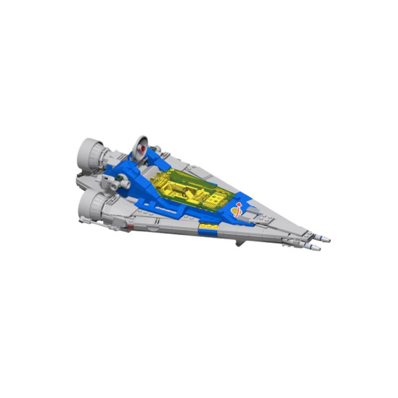 Modelo de construção foguete espacial blocos de montar_voghion.com