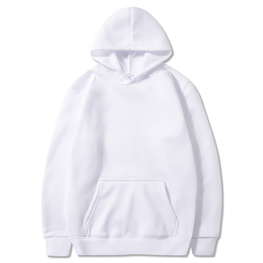 Men's Clothing Models Plus Velvet Thickened Hooded Jacket Solid Color Light Board Blank Hoodie Wholesale LOGO Printing Tide_voghion.com