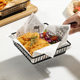 Restaurant French Fries Basket Snack Basket American Creative Stainless Steel Fried Chicken Fried Food Chicken Wings Leg Plate Dish Container