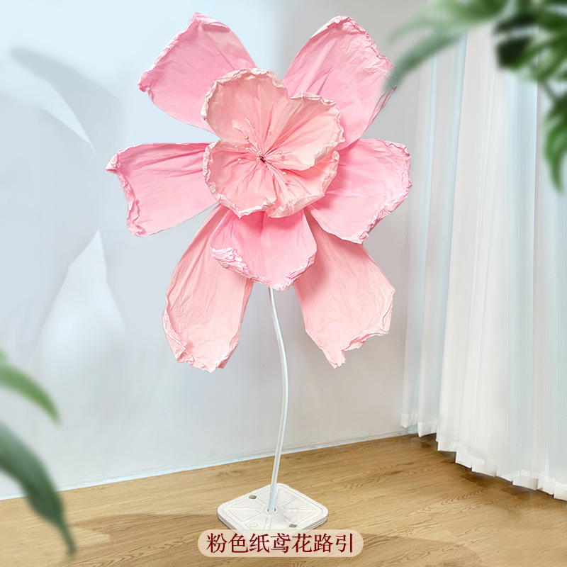 초대형 주름 꽃기둥*핑크