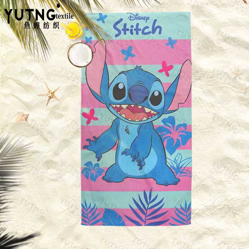 Disney Stitch Cartoon Beach Towel Microfiber Quick-Drying Absorbent Bath Towel Kidsren's Beach Vacation Towel Disney Stitch Cartoon Beach Towel Microfiber Quick-Drying Absorbent Bath Towel Kidsren's Beach Vacation Towel