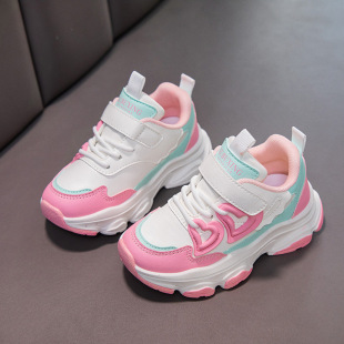 Girls' sneaker 2024 New Spring and Autumn Children's Torre Shoes Spring Fried Street Big Children's Shoes Lightweight Running Shoes