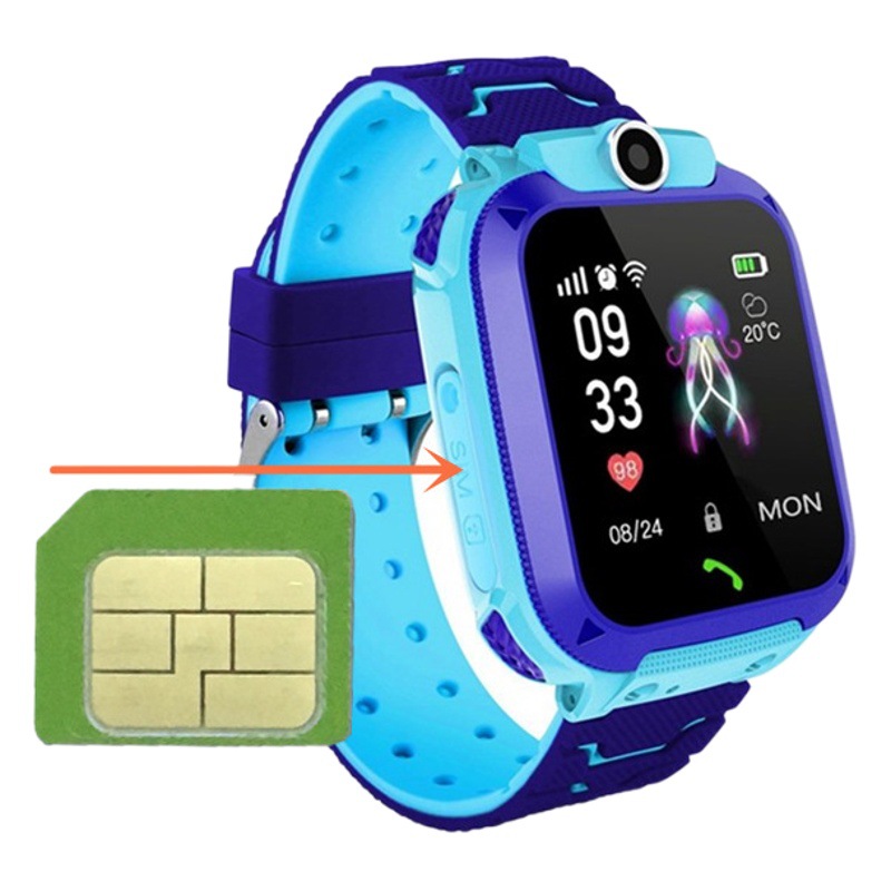 2024 reloj para niños Q12 reloj inteligente SIM llamada reloj inteligente para niños reloj impermeable regalo para niños