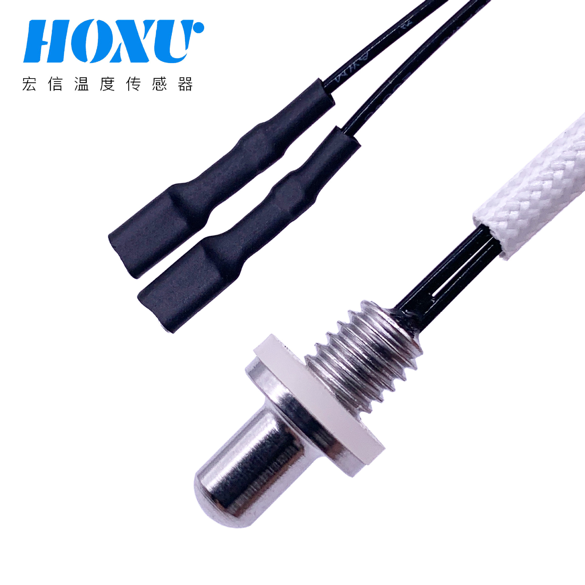 智能电热水壶热敏电阻不锈钢探头M6螺牙10K 100KNTC温度传感器