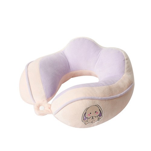 Camel U-shaped Cartoon Embroidered Cervical Pillow Office Nap Pillow Travel Neck Pillow Super Soft Fabric Cervical Pillow