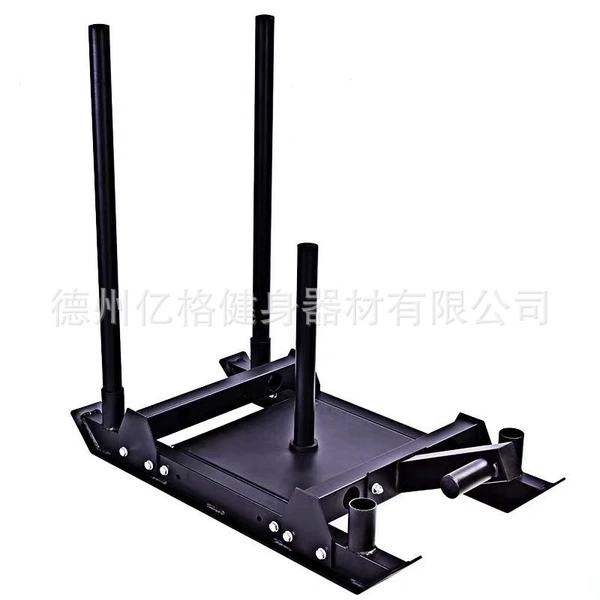 Detachable two push rod sled