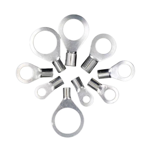 OT brass silver-plated round cold-pressed terminal 0.5-16 square terminal lug copper nose lug bare terminal