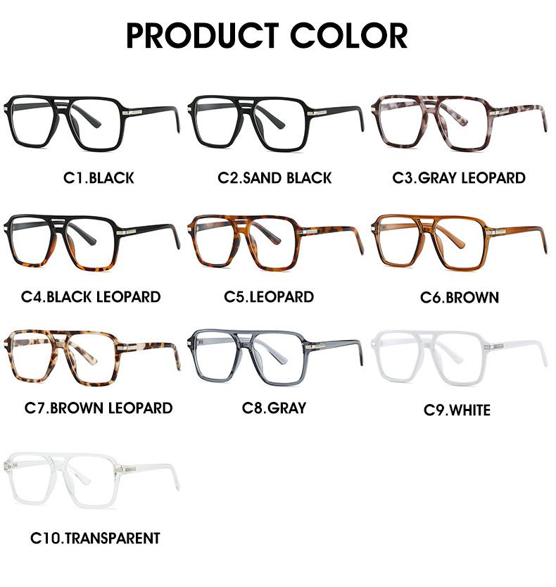 55g Weight Full rim frame Glasses Structure Glasses Classification PC Lens Material Square Glasses Style Outdoor, Street Occasion Geometric Pattern All Seasons Season Unisex Gender Streetwear Style Streetwear Geometric PC Square Full Rim Frame Optical Glasses 4