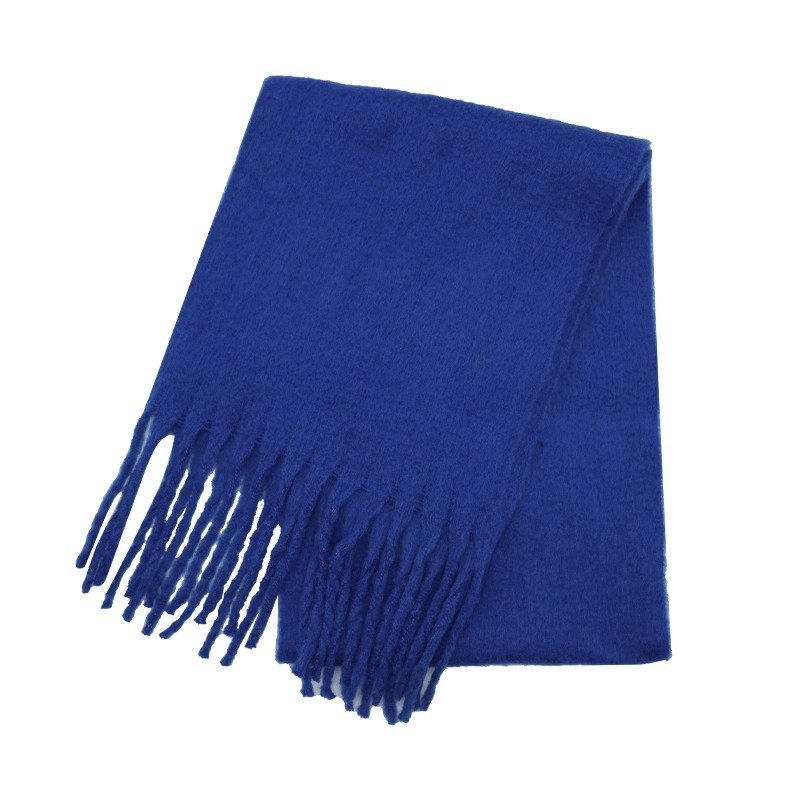 Bufanda de Mohair de Poliéster y Mohair, Térmico, para Invierno