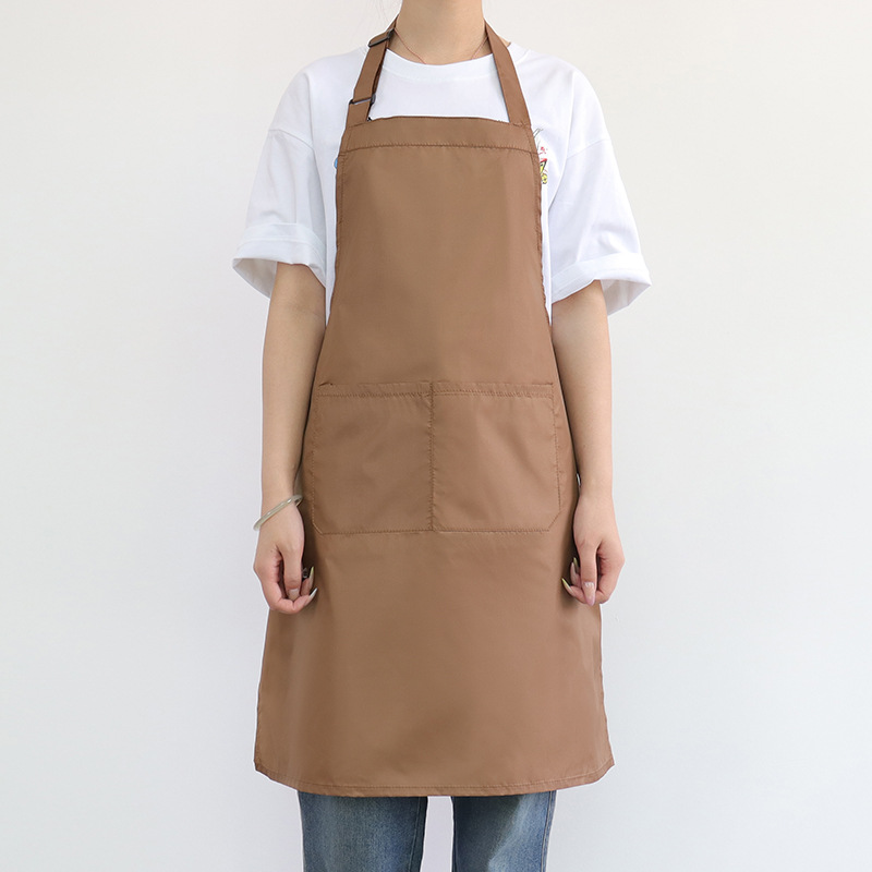 Nuevo delantal impermeable transfronterizo logotipo personalizado ajustable cocina doméstica lavaplatos panadería delantal de ropa de trabajo