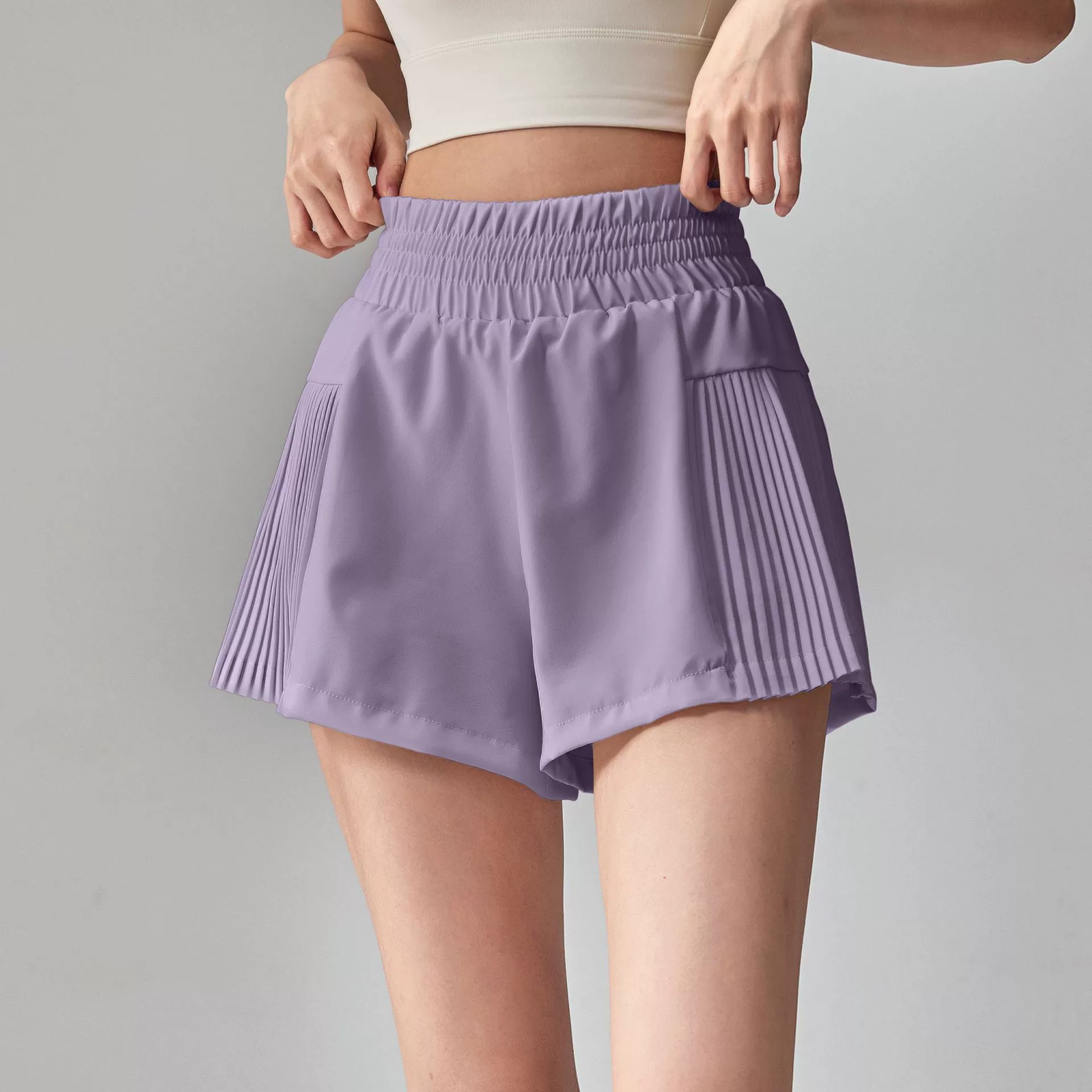 Спортивный комплект, шорты, брюки, быстросохнущее защитное белье для зала, свободный крой, для бега