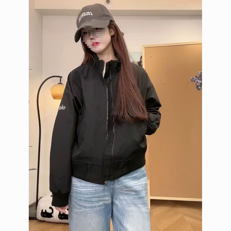 美式复古小个子短款棒球服外套女学生韩版宽松秋季新款夹克上衣潮|undefined