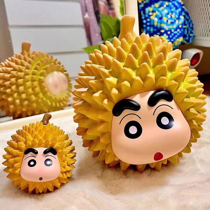 Durian Crayon Shin-Chan Peripheral Cute Kidsren's Toys Boys and Girls Anti-Fall Plastic Desktop Decoration Gift Ornaments