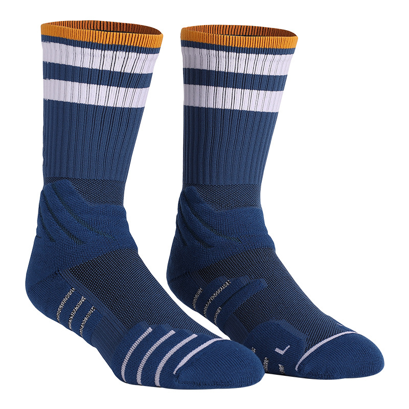 Calcetines de baloncesto prácticos Elite de Mingjun, calcetines de compresión y refuerzo hasta la pantorrilla para hombres y mujeres, calcetines deportivos de rizo, transpirables, absorbentes del sudor, informales.