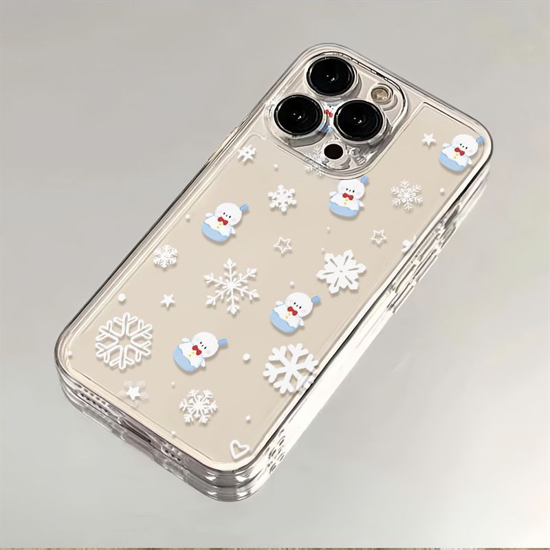 透明太空壳黎深雪人适用于苹果17 16 15 13promax手机壳12 11软xs