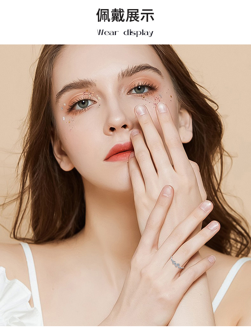 满天星莫桑钻石戒指女