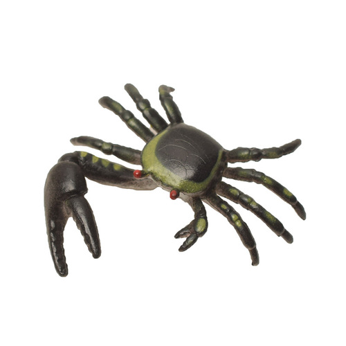 Small crab model toy soft rubber swimming crab mini marine animal fish tank sand table landscaping props