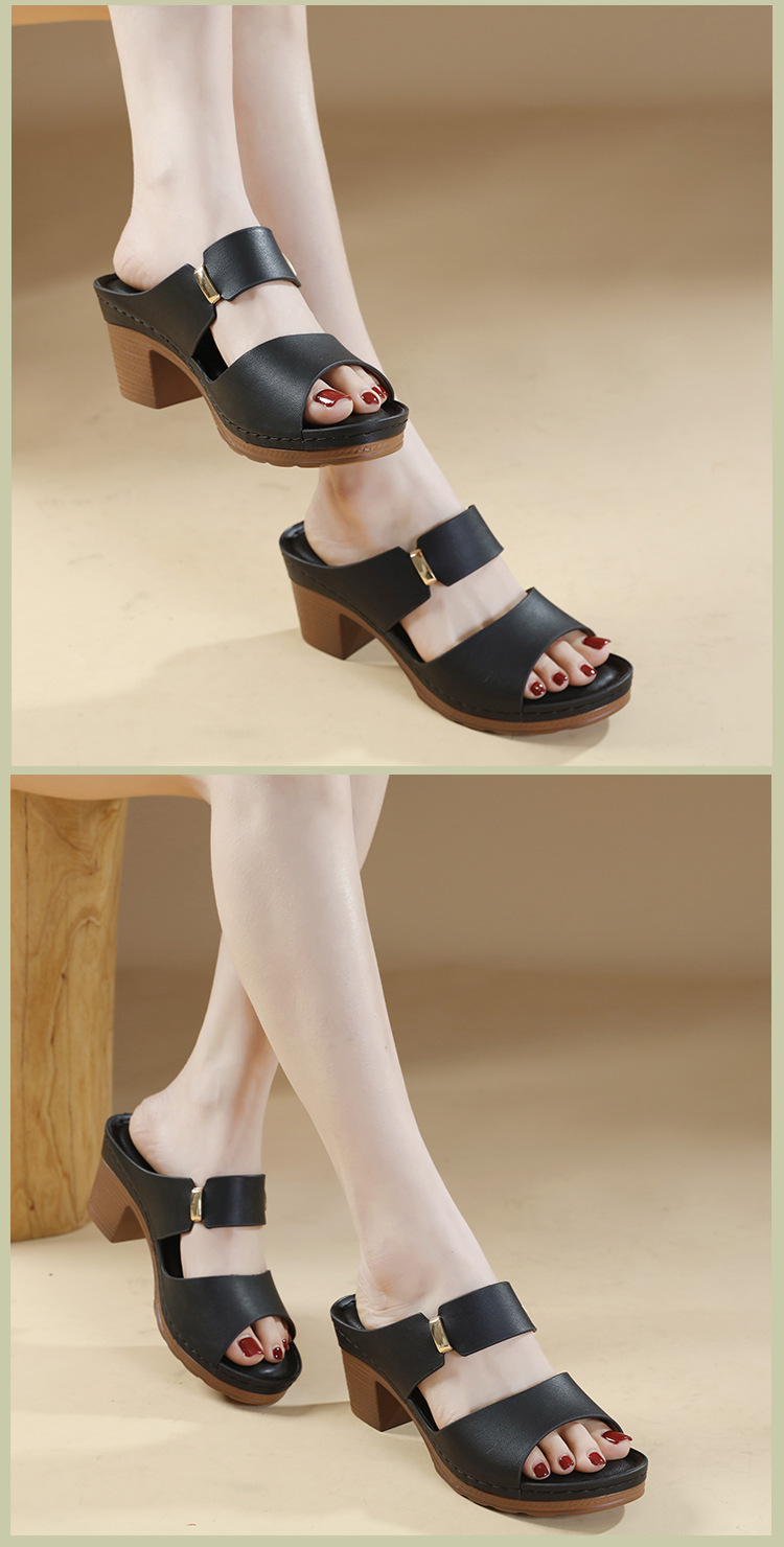 F8420 530K GIÀY DÉP SANDAL NỮ HUITDTU BIG SIZE NGOẠI CỠ MÙA HÈ TĂNG CHIỀU CAO ĐẾ XUỒNG GIÀY DÉP NỮ G01 SẢN PHẨM MỚI