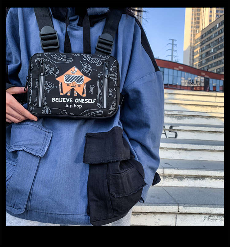 Men's Oxford Cloth Bag Casual Water Repellent Lightweight One-shoulder Messenger Tactical Bag display picture 39