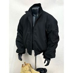 春秋季廓形飞行员夹克外套男女冲锋cleanfit立领休闲棒球服工装