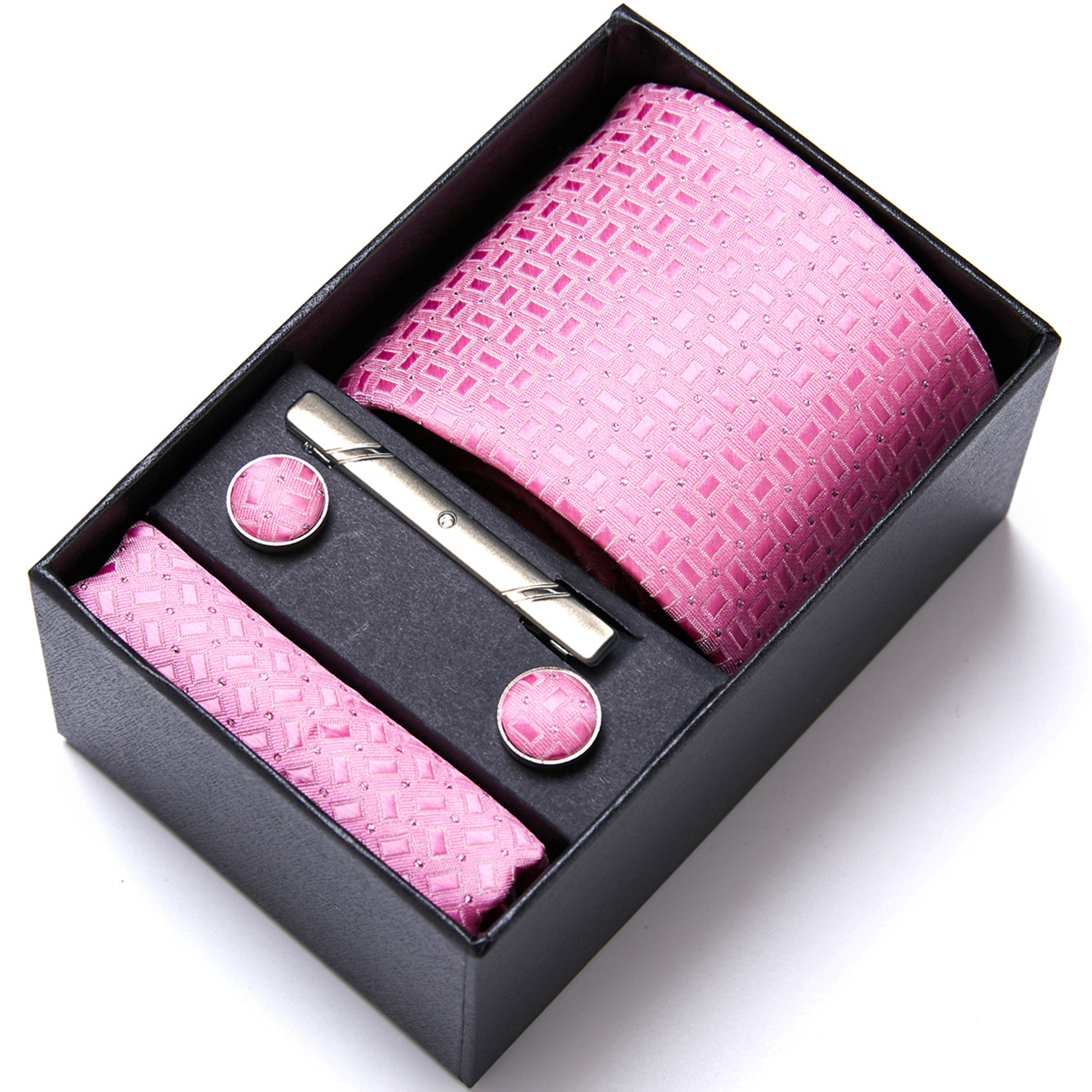 Fabricante en stock de los hombres corbata caja regalo traje ropa formal negocios boda trabajo grupo camisa accesorios verano nuevo