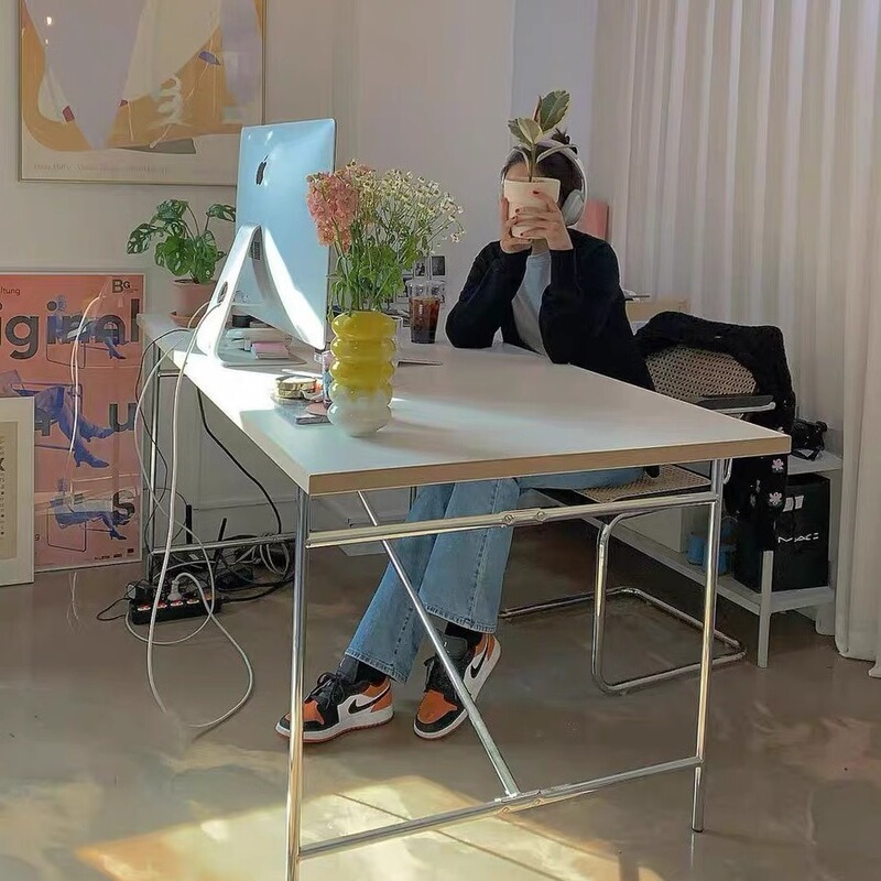Computer Desk Antique Household Desk Bauhaus Table Internet Popular Ins Rectangular Dining Table Studio Desk