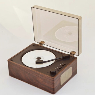 Retro Album Cd Player Vinyl Bluetooth Speaker Turntable Disc Player Rechargeable Home Record Player Manufacturer