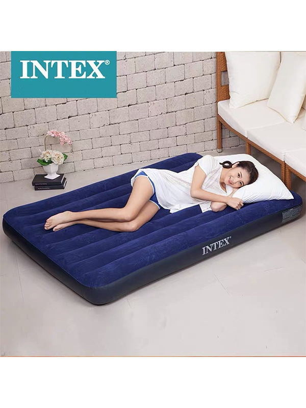 Intex Inflatable Mattress Home Air Mattress Single Double Camping Inflatable Bed Nap Folding Bed Outdoor Air Bed