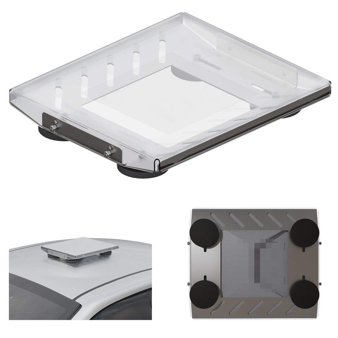 Cross-Border Tarlink Mini Car Roof Magnetic Mount, Mobile Detachable Pc Board Wind-Resistant 80Mph Strong Magnetic Mount