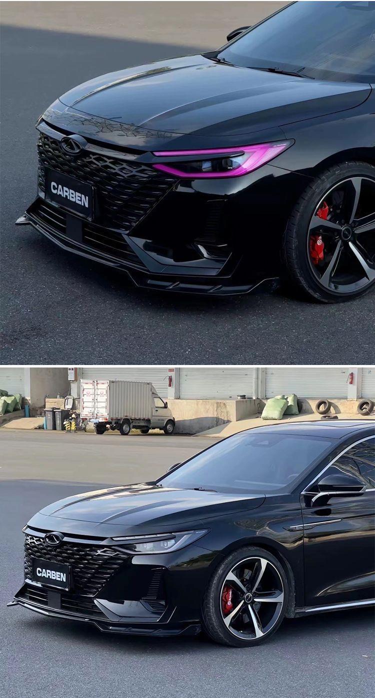 Suitable for Chery Arrizo 8 Front Spoiler, Modified Front Lip, Large and Small Body Skirts, Exterior Parts for Body Protection