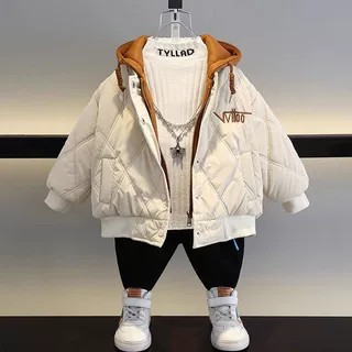 男童冬款外套儿童冬装棉服2025新款宝宝衣服男孩冬季加绒外套