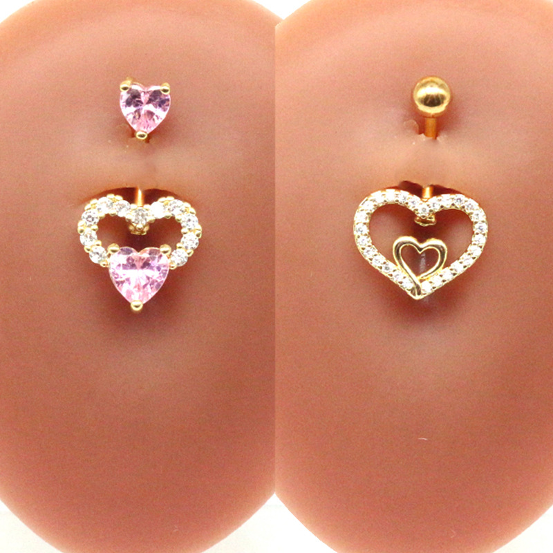 7g Weight Belly Ring Classification 1 Piece Quantity Holiday, Party Occasion 304 Stainless Steel, 316L Stainless Steel , Copper Material Heart Shape Pattern All Seasons Season Unisex Gender Streetwear Style Waterproof Non Tarnish, Surgical Steel, Plating Craft 1 Piece 304 Stainless Steel 316L Stainless Steel Copper Belly Rings Heart Shape Waterproof Non Tarnish Surgical Steel Unisex 5
