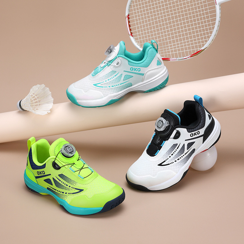 Bkg Carbon Plate Technology Professional Badminton Shoes Kidsren's Shoes Boys 2025 Autum New Running Shoes Girls Skipping Shoes Nka