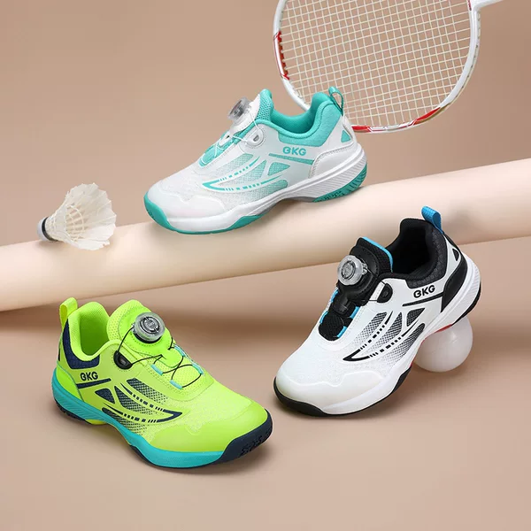 Bkg Carbon Plate Technology Professional Badminton Shoes Kidsren's Shoes Boys 2025 Autum New Running Shoes Girls Skipping Shoes Nka