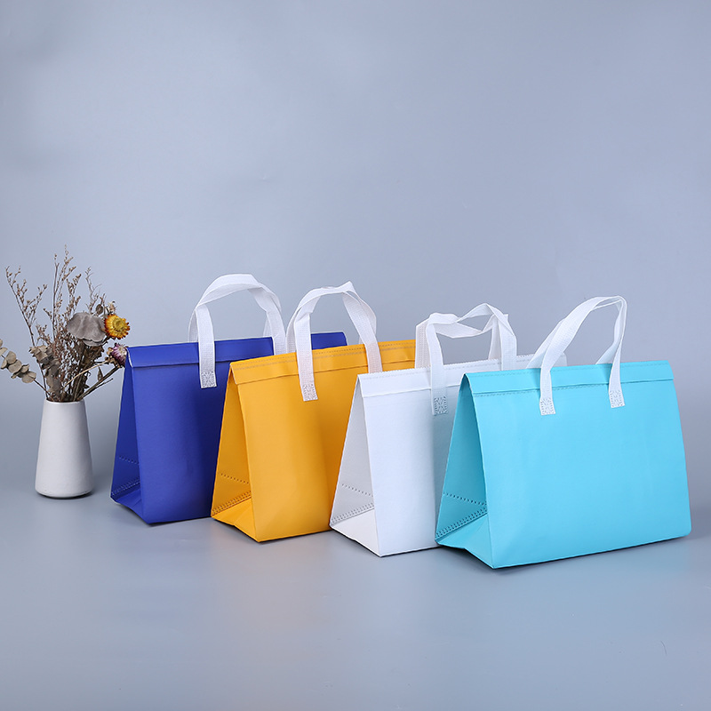 无纺布奶茶保温袋外卖专用铝箔手提保温袋批发logo餐饮包装保温包