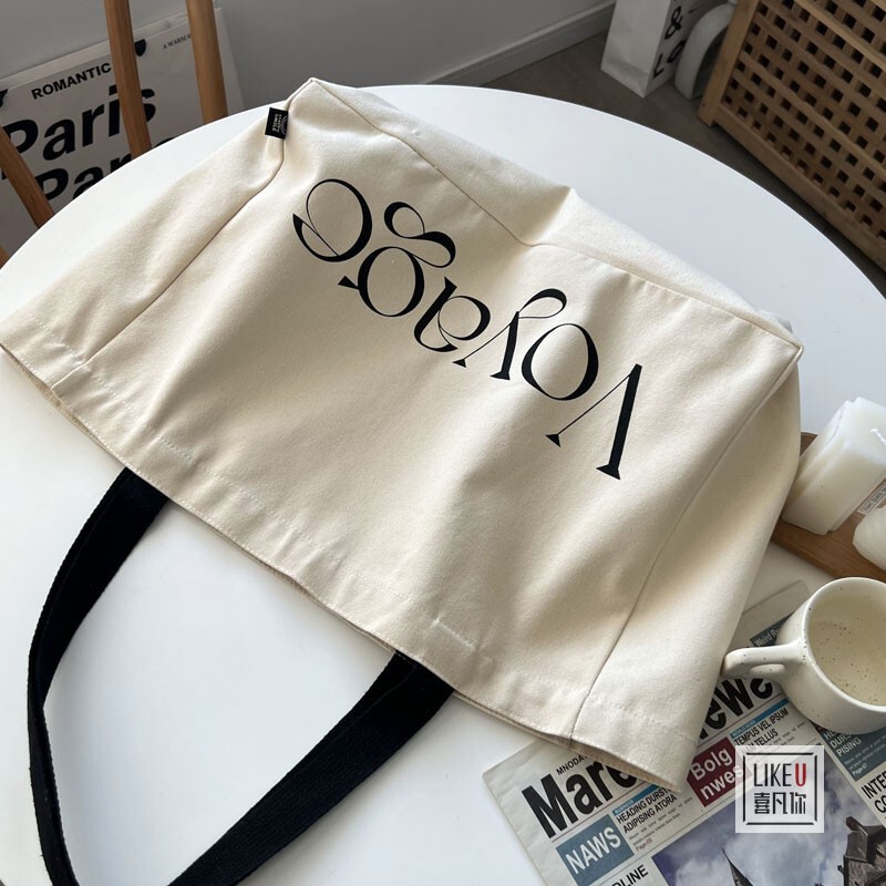 Original Voyage niche casual tote yoga bag Street bag schoolbag artistic large capacity canvas bag for women