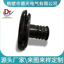 汽车线束Ø50过线胶套硅胶密封防腐蚀橡胶护套黑色耐老化防水