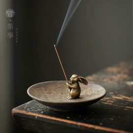 创意十二生肖线香炉香托线香插香座檀香炉香熏炉家用室内茶具配件