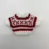 Starry sky with red background and white edge stripes