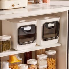 自己デザイン密封米バケツ防虫防湿米タンク米箱食品グレードクロスボーダー家庭用米バケツ 10kg 密封バケツ