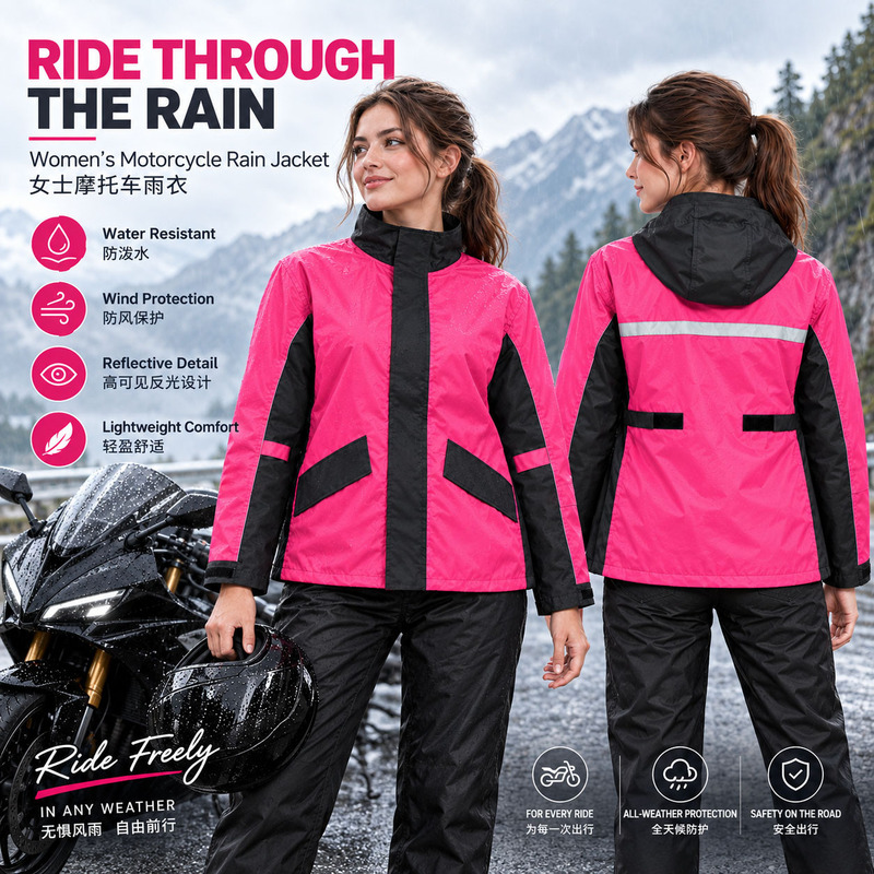Cross-border motorcycle suit, separate raincoat, riding motorcycle outfit, unisex, full-body rainproof suit for riders, manufacturer Cross-border motorcycle suit, separate raincoat, riding motorcycle outfit, unisex, full-body rainproof suit for riders, manufacturer
