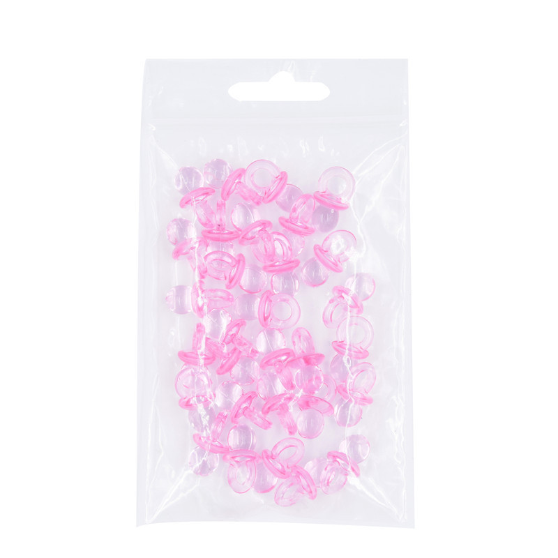 Acrílico transparente chupete bautismo bebé ducha Luna Llena regalo niño niña decoración 30 unids