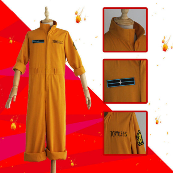 Yanyan fire brigade Cosplay clothing eighth Fire Brigade fire suit senluo Sun lower cos clothing Halloween