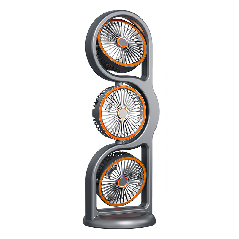 Usb bureauventilator met drie koppen voor kantoor en reizen_voghion.com