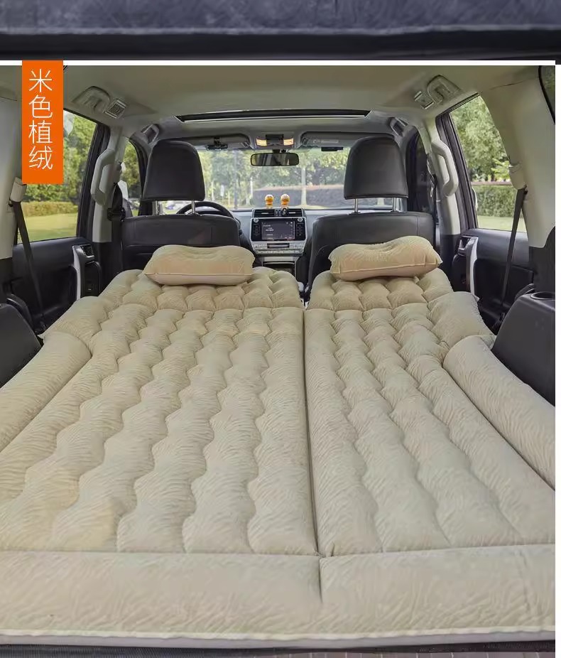 Cross-Border Car Inflatable Bed, Car Rear Seat Air Mattress, Suv Universal Folding Sleeping Inflatable Mattress, Travel Mattress